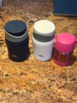 Lot of 3 Insulated Food Jars – High Sierra 24oz (x2) & Thermos FUNtainer 10oz Pink