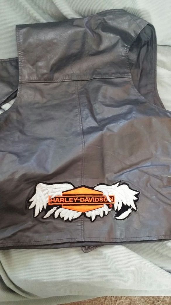 Harley Davidson leather vest