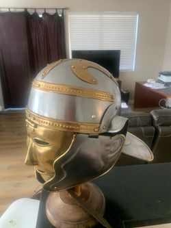 Hand Crafted Roman Imperial Military Helmet Replica- Rare Art Piece and Historical Collectors Item