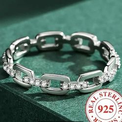 Sterling Silver And Cubic Zirconia 