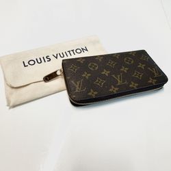 Louis Vuitton Monogram Zippy Wallet M41895 Fuchsia Round Zipper Long Women's