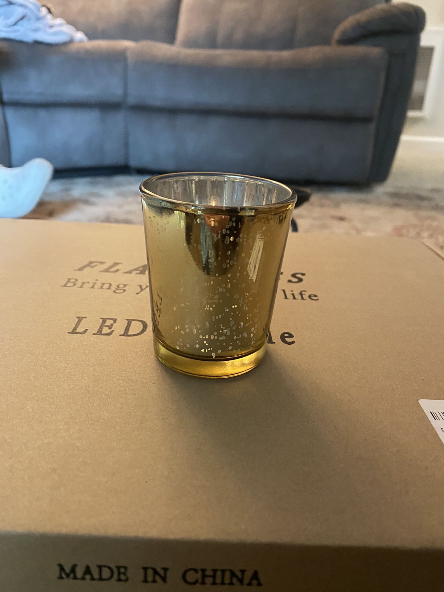Gold Tea Candle Holders 