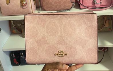 Coach powder pink slim crossbody