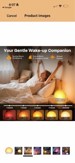 Sunrise Alarm Clock Wake-Up Light