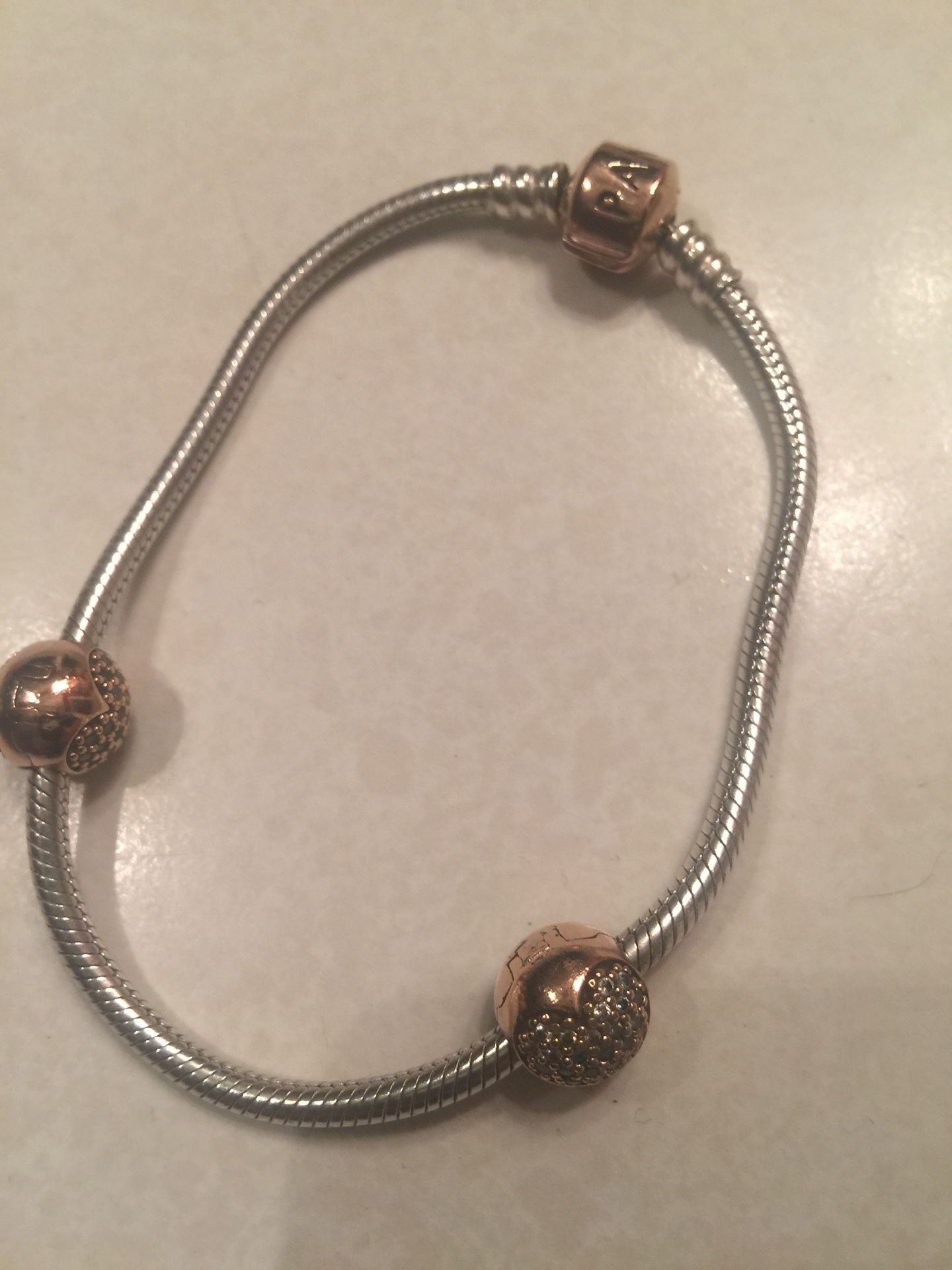 ROSE GOLD PANDORA BRACELET