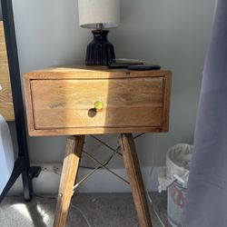 Two Wooden Nights Stands 