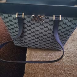 Michael Kors FLORENCE LG TOTE Black Leather Purse Handbag Designer Bag NWT