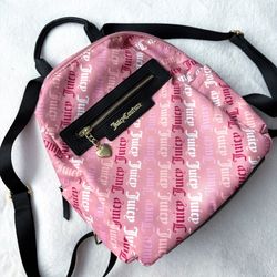 ✨ NEW JUICY COUTURE PINK MONOGRAM BACKPACK BAG ✨