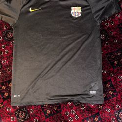 FC Barcelona Black Nike Jersey – Xavi #6 – LFP Patch – Size M