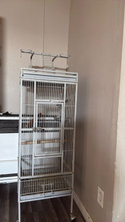 bird cage with stand