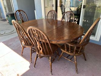 Free Oak table and chairs