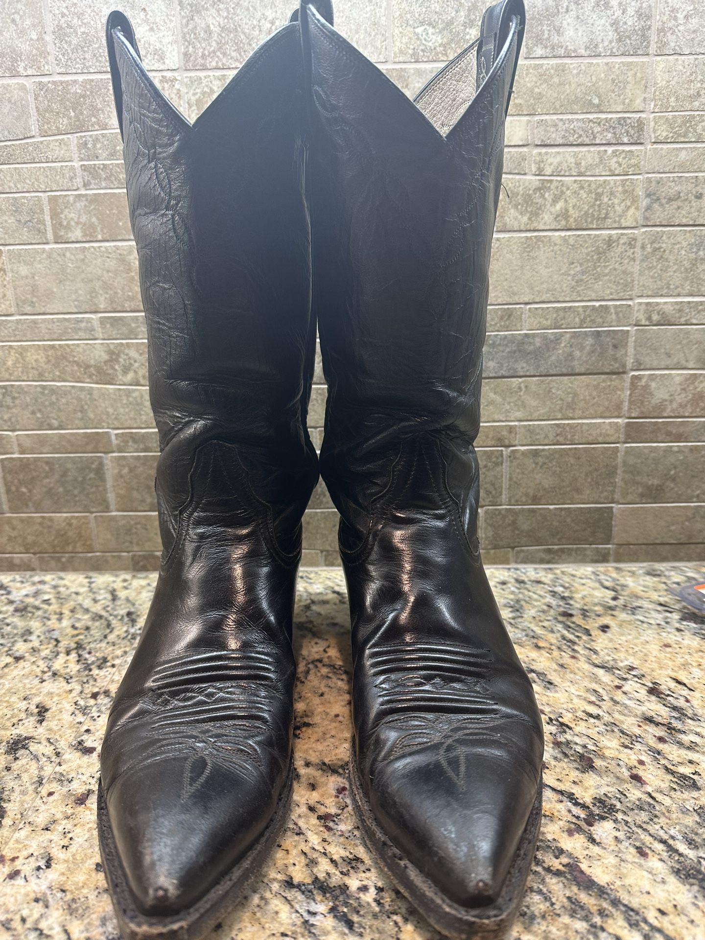 Larry Mayan Leather Cowgirl Boots