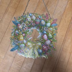 Diamond Painted Wreath For Easter