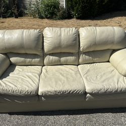 Leather Couch (Free Delivery)
