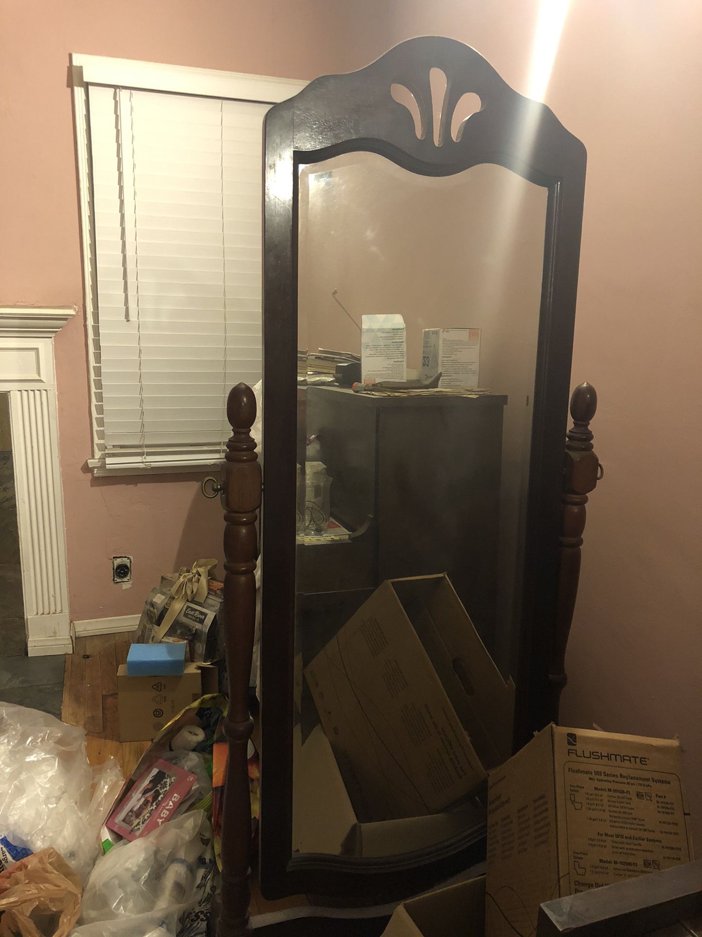 Antique flip mirror