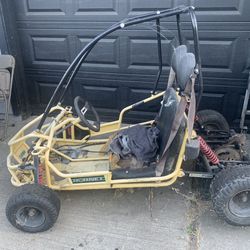 Old go-kart with 2 engines 