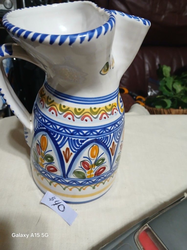 Artist SANGRIA pitcher from Spain