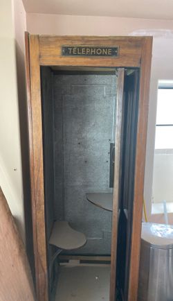 Antique telephone booth