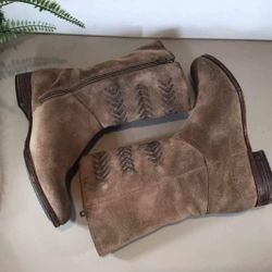 UGG Moto Suede Leather Boots - Size 6 👢✨