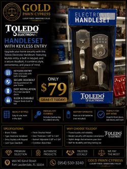 Toledo Electronic Handset Keyless Entry