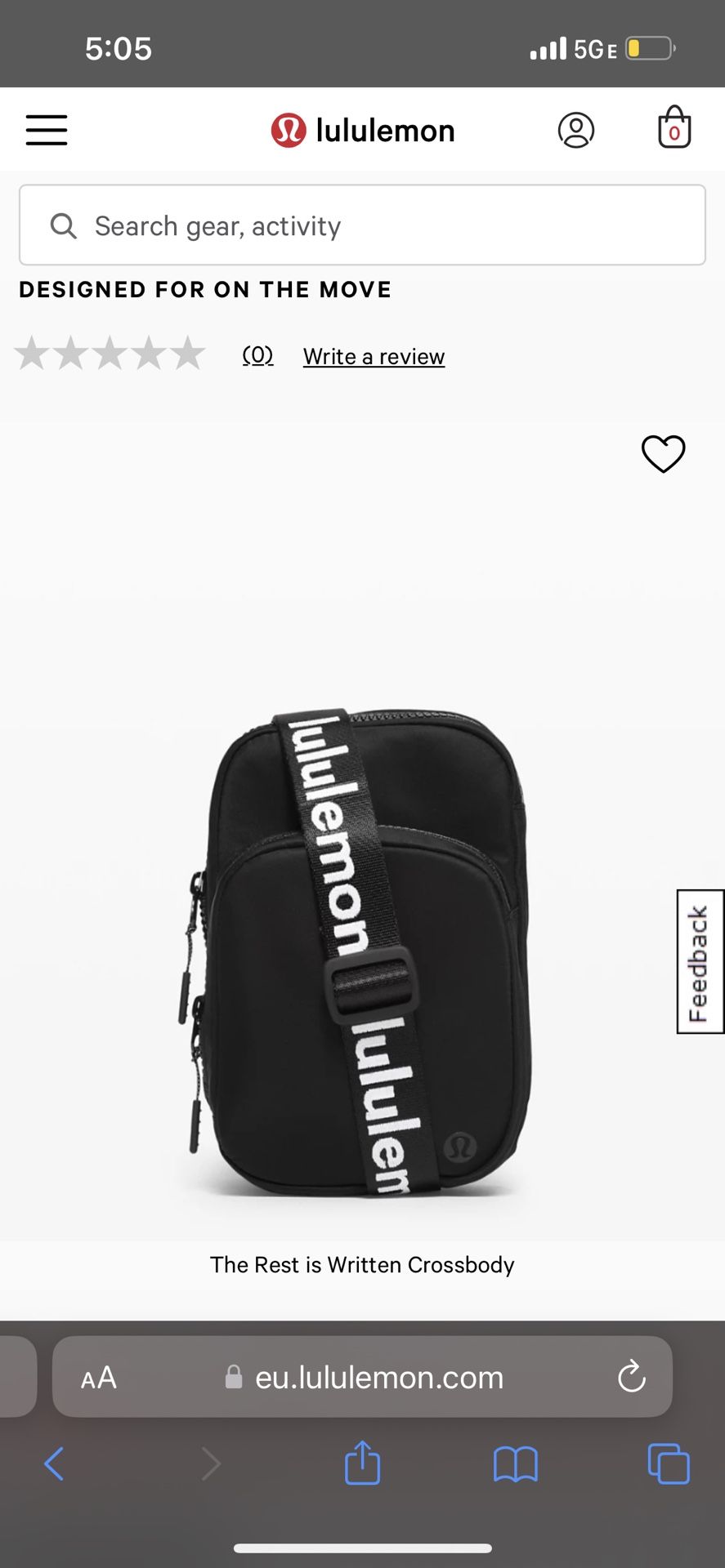 Lululemon The Rest is Written Crossbody Bag