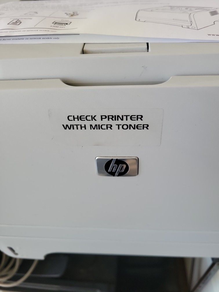 MICR CHECK PRINTER WITH MICR TONER LASER