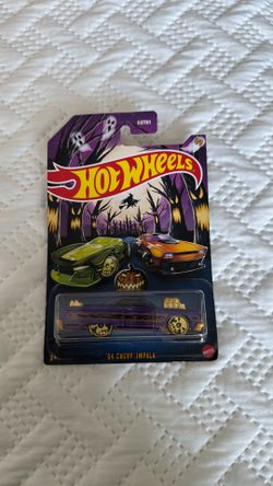 2024 Hot Wheels Halloween ‘64 Chevy Impala Purple Diecast 1:64 Scale #3/5 New