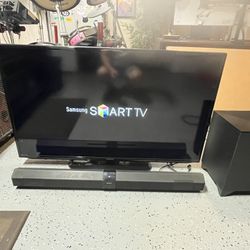 Samsung 50 Inch Smart TV & Sony Soundbar With Subwoofer