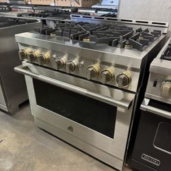 Jenn Air 36” Stainless Steel Gas Stove Range 