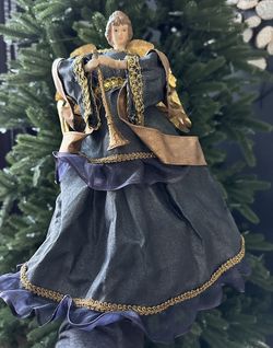 Lot Of Christmas Tree, Ornaments, & Angel Topper