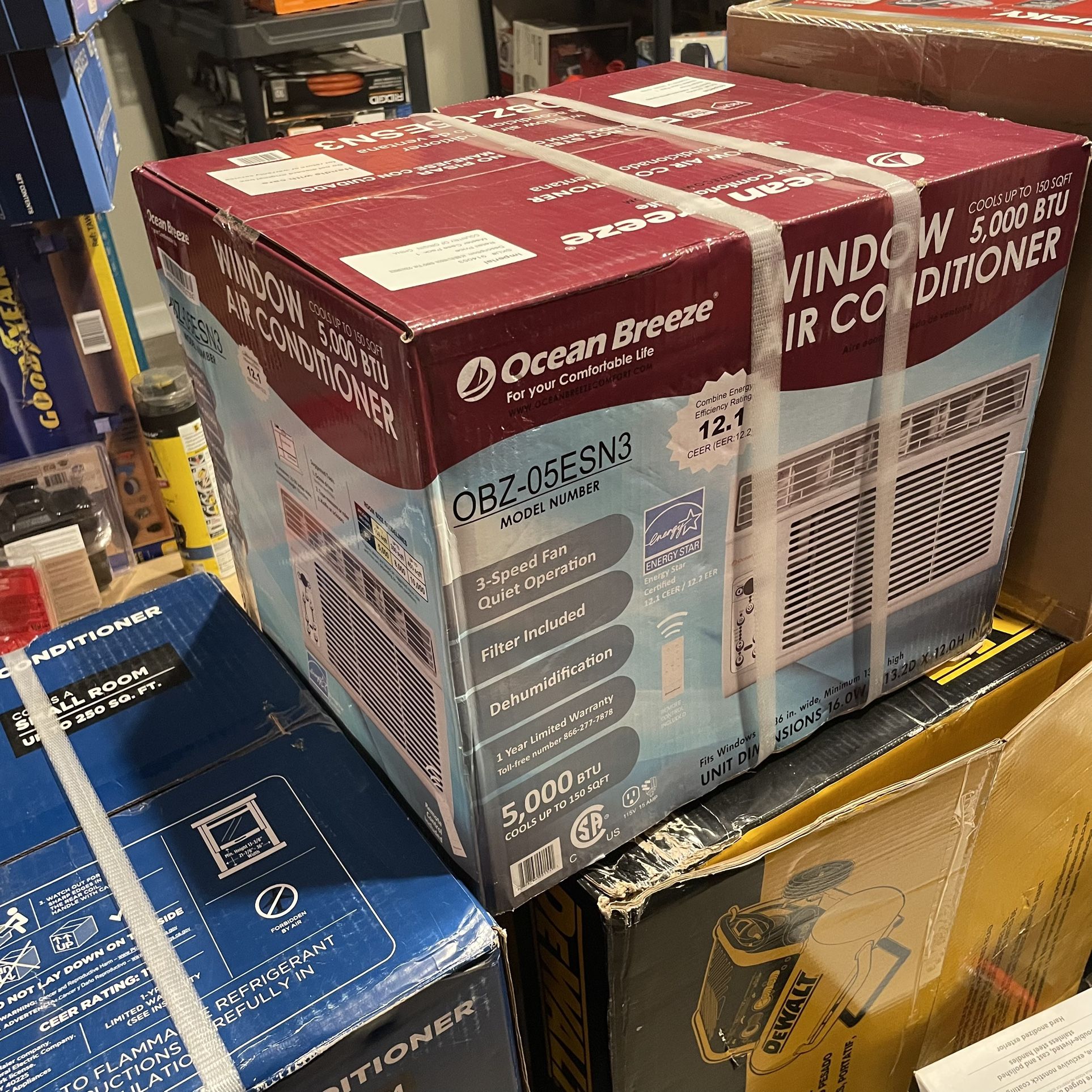 Ocean Breeze 5000 BTU Window Air Conditioner 