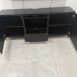 IKEA Black TV Storage Console 