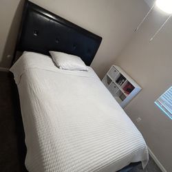 Queen Faux Leather Headboard/ Bed Frame