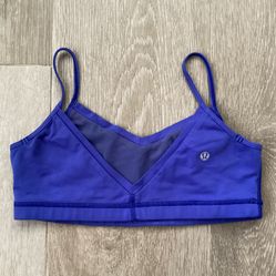 Lululemon Purple V-Back Sports Bra Spaghetti Strap Small S