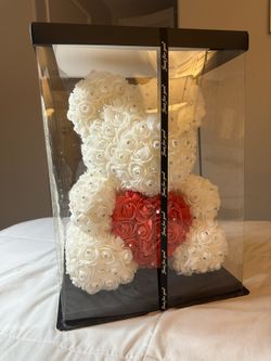 Luxury Rose Teddy Bear Everlasting Valentine’s Gift