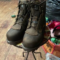 Herman Survivor Dover Men 14 M Steel Toe Work Boots 6” Brown Leather Waterproof