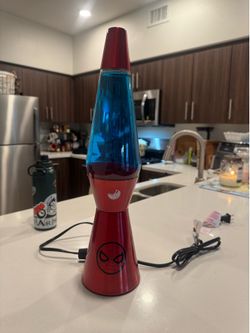 Spiderman lava lamp