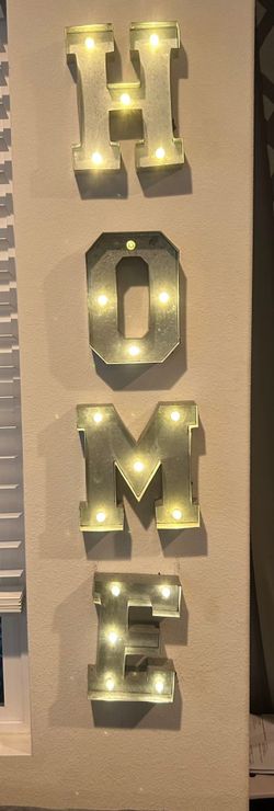 HOME Metal Marquee Letters