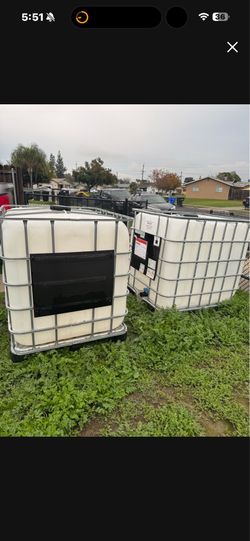 Water storage tanks 250 gallons 40$ each have 3