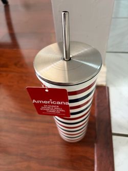 Americana 24 oz Double Wall Stainless Steel Tumbler