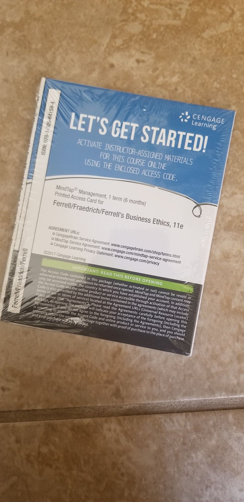 Business ethics NEW cengage access code. 11th edition