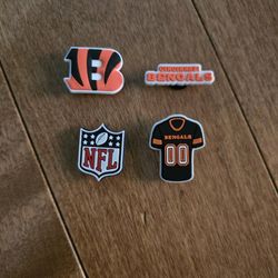 Lot Of 4 Cincinnati Bengals Shoe Charms 