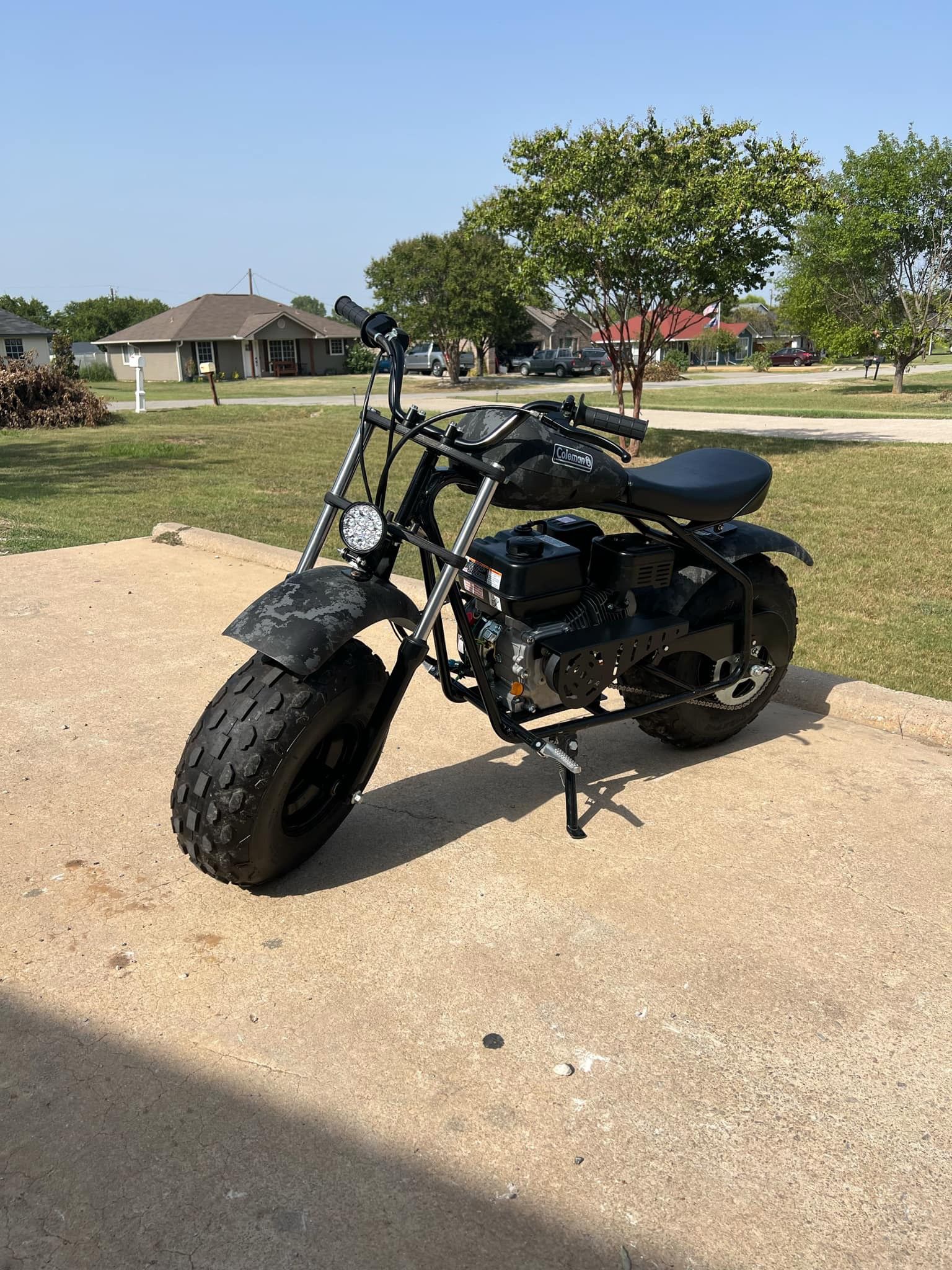 Black Coleman Minibike