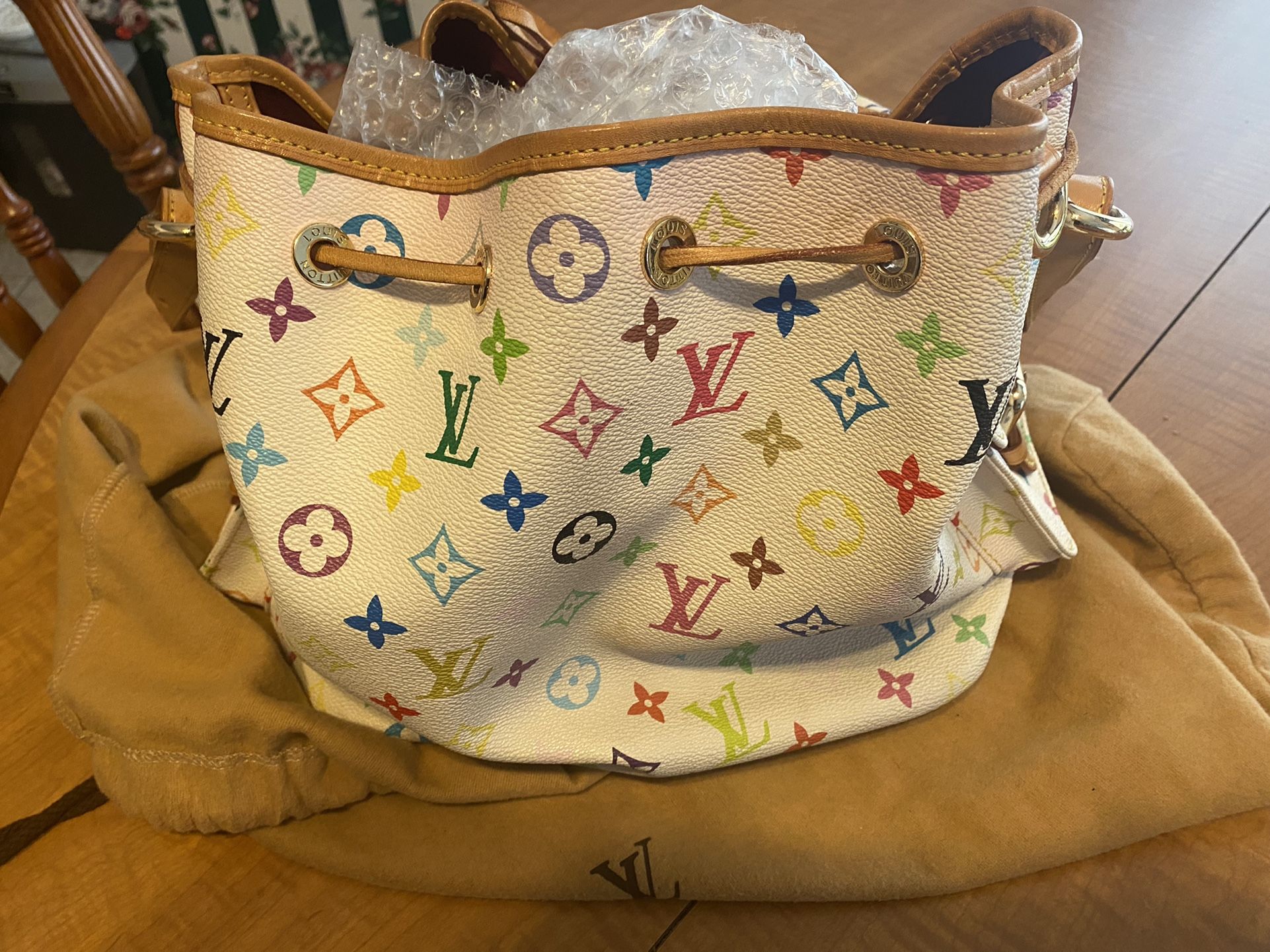 Louis Vuitton Petite Bucket Draw String Bag