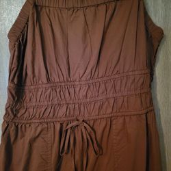 Women's Burnt Orange Jumpsuit 