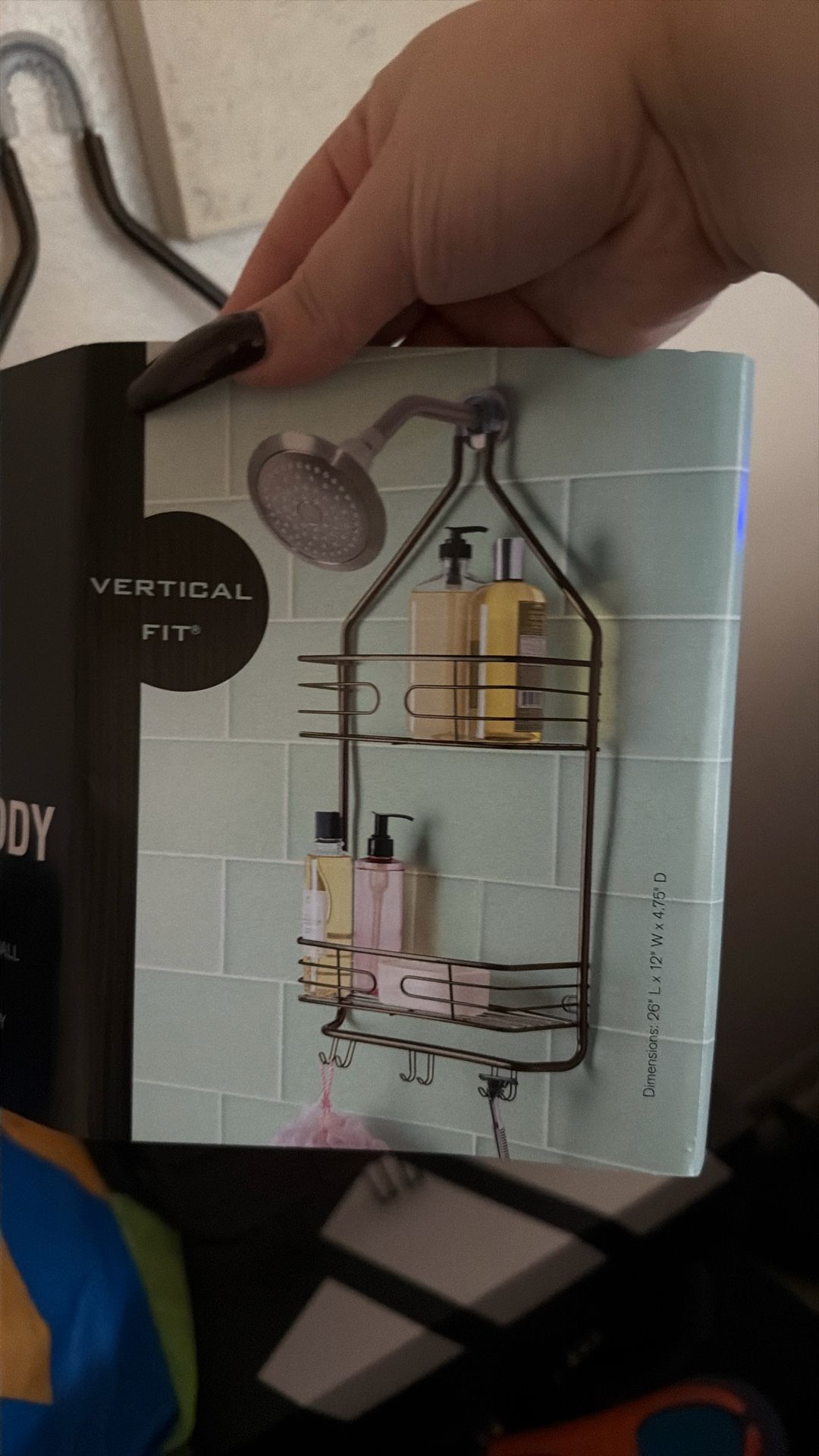 Shower Caddy In Rubbed Bronze