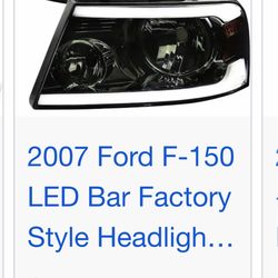 04-08 Ford F-150 Chrome Housing Smoked Lens