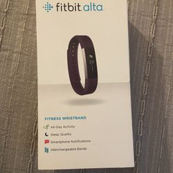 Fitbit alta Stainless Steel Tracker Plum Band 