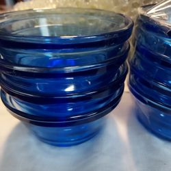 Anchor Hocking Cobalt Blue Ramekin Set of 8