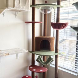 Mushroom Cat Tree And Scratcher